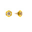 22K Yellow Gold 17 inch Pendant Necklace Set w/ CZ (6.4gm)