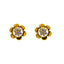 22K Yellow Gold 17 inch Pendant Necklace Set w/ CZ (7.3gm)