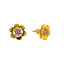 22K Yellow Gold 17 inch Pendant Necklace Set w/ CZ (7.3gm)