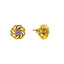 22K Yellow Gold 17 inch Pendant Necklace Set w/ CZ (6.9gm)