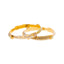 22K Yellow Gold Bangle Set of 2 in Size 2.6 (40.4gm)