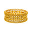 22K Yellow Gold Bangle Set of 2 in Size 2.6 (44.6)
