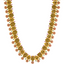22K Gold, Emerald, Ruby, & CZ Laxmi Necklace (69.1 grams)