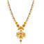 22K Gold, Emerald, Ruby, & CZ Temple Necklace (60.9 grams)