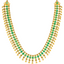 22K Yellow Gold Necklace with Emeralds (76.2 grams)
