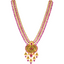 22K Gold Lakshmi Necklace with Ruby & Pearl (96.3 grams)