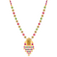 22K Gold Lakshmi Necklace with Ruby & Emerald (66.8 grams)