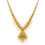 22K Gold CZ, Pearl, & Gemstone Lakshmi Necklace (66.8 grams)