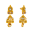 22K Yellow Gold Kundan Necklace Set (76.4 grams)