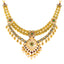 22K Yellow Gold Kundan Necklace Set (89.2 grams)
