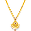 22K Yellow Gold Kundan Necklace Set (105.2 grams)