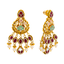 22K Yellow Gold Kundan Necklace Set (93.9 grams)