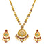 22K Yellow Gold Kundan Necklace Set (93.9 grams)