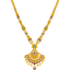 22K Yellow Gold Kundan Necklace Set (90.3 grams)