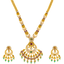 22K Yellow Gold Kundan Necklace Set (97 grams)