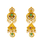 22K Yellow Gold Kundan Necklace Set (145.5 grams)