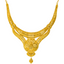 22K Yellow Gold Filigree Necklace Set (65.5 grams)