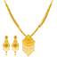 22K Yellow Gold Filigree Necklace Set (54.2 grams)