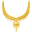 22K Yellow Gold Filigree Necklace Set (52.9 grams)
