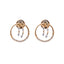 18K Multi-Tone Gold Pendant Necklace Set w/ 0.29 Carat Diamonds (5.35gm)