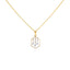 18K Rose Gold Pendant Necklace Set w/ 0.29 Carat Diamonds (5.15gm)