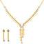 22K Multi-Tone Gold Necklace Set (18 grams)
