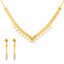 22K Multi-Tone Gold Necklace Set (14.3 grams)