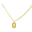 22K Gold Chain with Square Pendant (2 grams)