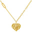 22K Gold Chain with Heart Pendant (1.5 grams)