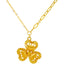 22K Gold Chain with Clover Pendant (3.5 grams)