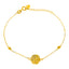 22K Gold Bracelet with Round Charm (2.2 grams)