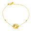 22K Gold Bracelet with Square Charm (2.5 grams)