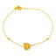 22K Gold Bracelet with Heart Charm (2 grams)
