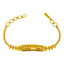 22K Yellow Gold Beaded Baby Bracelet (4 grams)