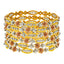22K Multi-Tone Gold Bangle Set of 6 (70.8 grams)