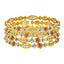 22K Multi-Tone Gold Bangle Set of 4 (51 grams)