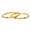 22K Multi-Tone Gold Bangle Pair (25.5 grams)