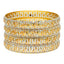 22K Multi-Tone Gold Bangle Set of 4 (79.4 grams)