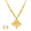22K Yellow Gold, Emerald, Ruby, & CZ Necklace Set (89.1gm)