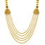22K Yellow Gold, Emerald, Ruby, & CZ Necklace Set (95.7gm)