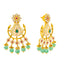 22K Yellow Gold, Emerald, Ruby, & CZ Necklace Set (97.6gm)