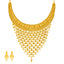 22K Yellow Gold & Beaded Filigree Necklace Set (92.8gm)