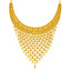 22K Yellow Gold & Beaded Filigree Necklace Set (92.8gm)
