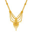 22K Yellow Gold & Beaded Filigree Necklace Set (66.1gm)