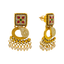 22K Antique Gold & Kundan Necklace Set (58.8 grams)