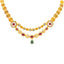 22K Antique Gold & Kundan Necklace Set (33.4 grams)