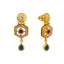 22K Antique Gold & Kundan Necklace Set (33.4 grams)