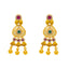 22K Antique Gold & Kundan Necklace Set (39 grams)