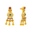 22K Antique Gold & Kundan Necklace Set (39 grams)