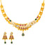 22K Antique Gold & Kundan Necklace Set (36.5 grams)